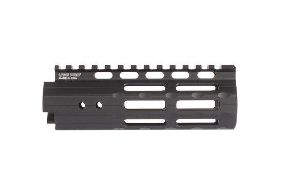 Leapers UTG PRO 5.5in Super Slim free float handguard accepts M-LOK Accessories in 28 slots on seven surfaces